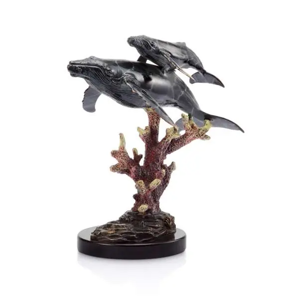 Humpback Whales By SPI Home - 11in Height Warranty Included