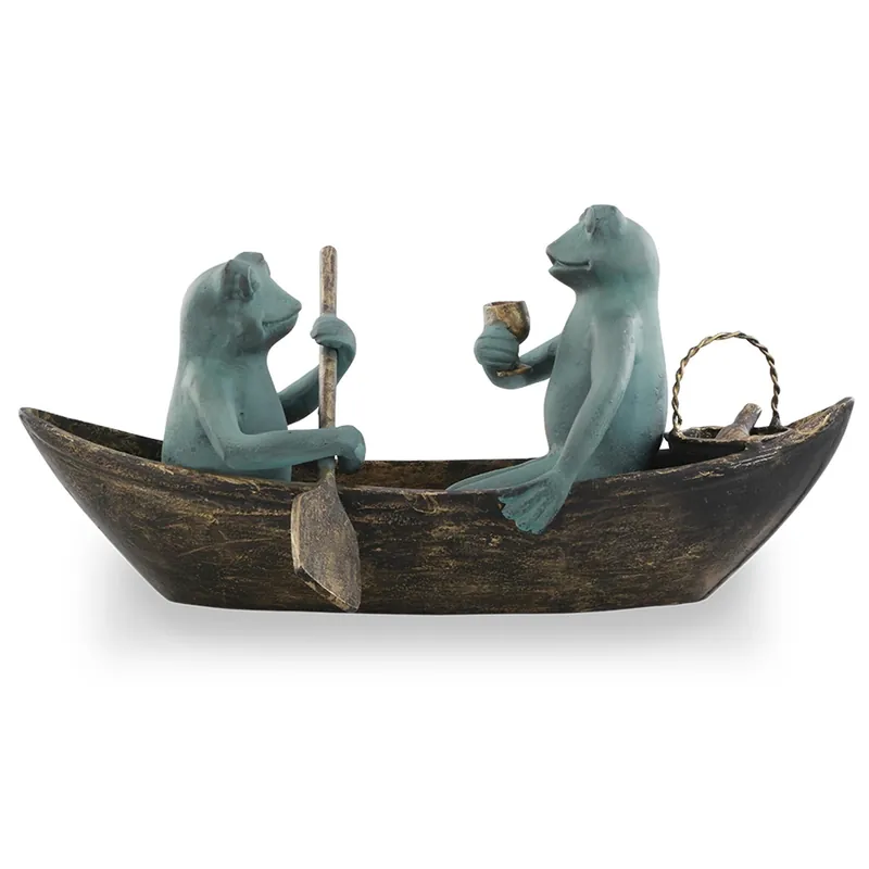 Mega Sale Rowboat Picnic Garden Sculptures By SPI Home - 10in Height