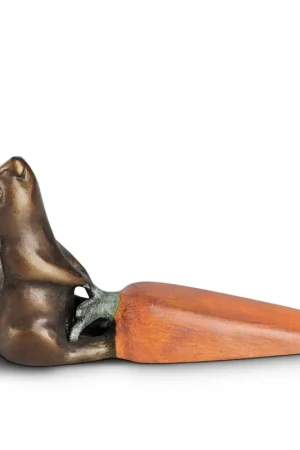 Today Only Rabbit and Carrot Doorstop By SPI Home - 4in Height