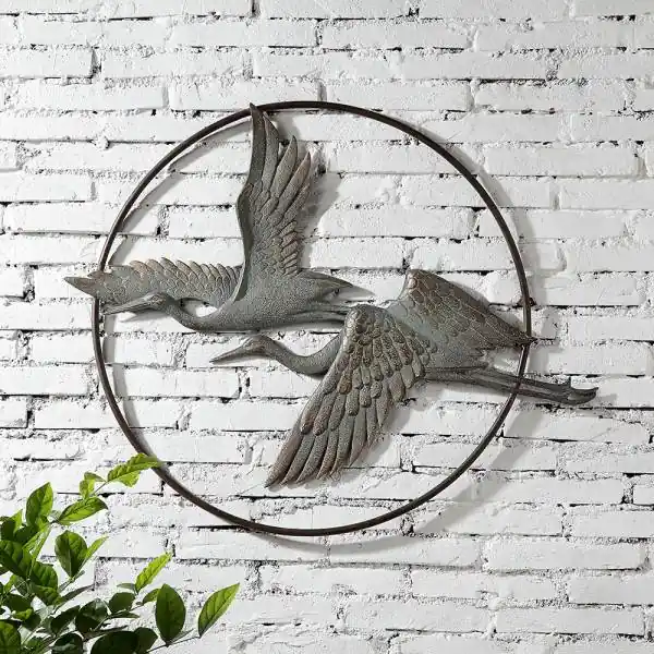 Herons in Flight Garden Wall Hanging By SPI Home - 24in Height Clearance