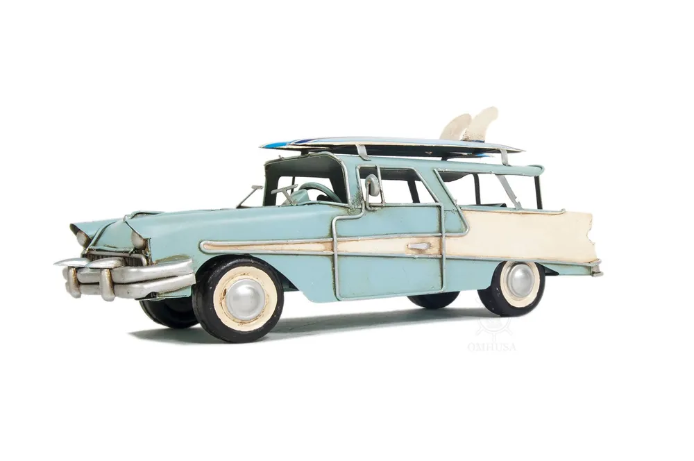 c1957 Blue Ford Country Squire Station Wagon Sculpture By Homeroots Big Sale
