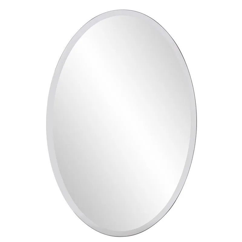 Warranty Included Oval Shaped Frameless Mirror By Homeroots