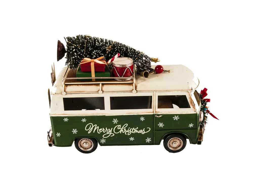 Buy Direct c1960s Volkswagen Christmas Bus Sculpture By Homeroots