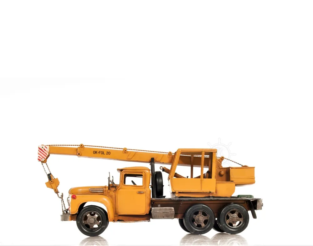No Minimum Order Crane Truck Sculpture By Homeroots