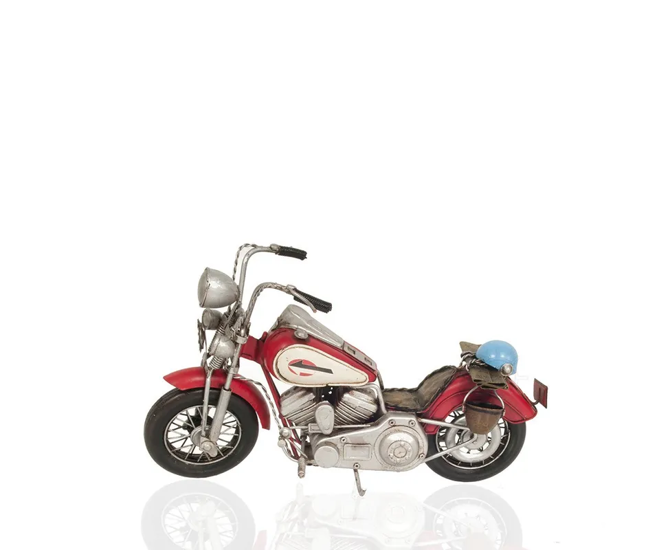 Red Harley Davidson Motorcycle Sculpture By Homeroots Direct From Factory