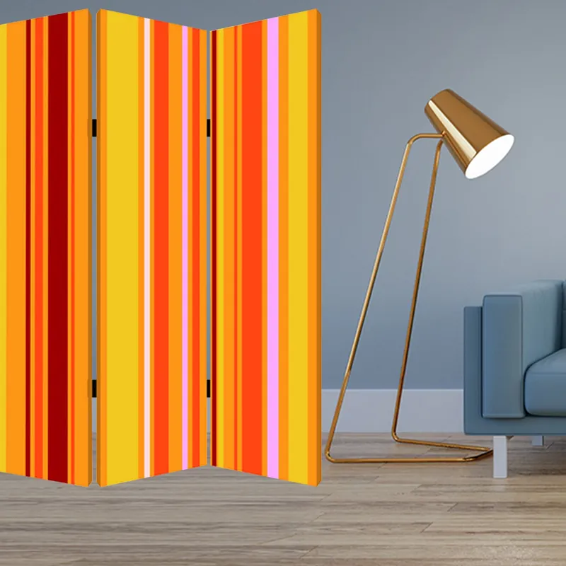 Factory Price Multi Color Wood Canvas Deep Saffron Screen By Homeroots
