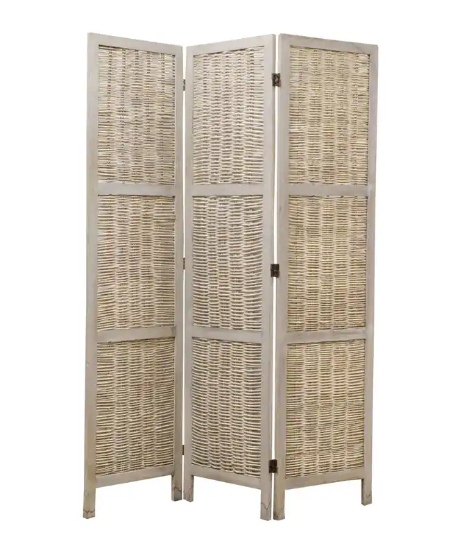 Beige Wood Screen By Homeroots - 274669 Best Seller