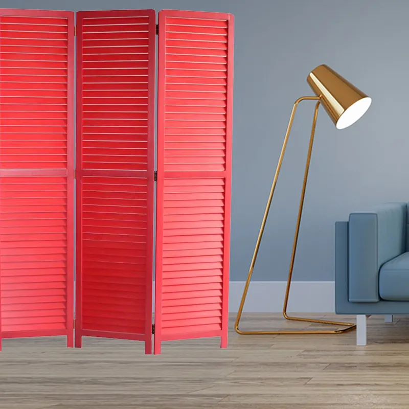 Red Wood Screen By Homeroots - 274726 Special Discount
