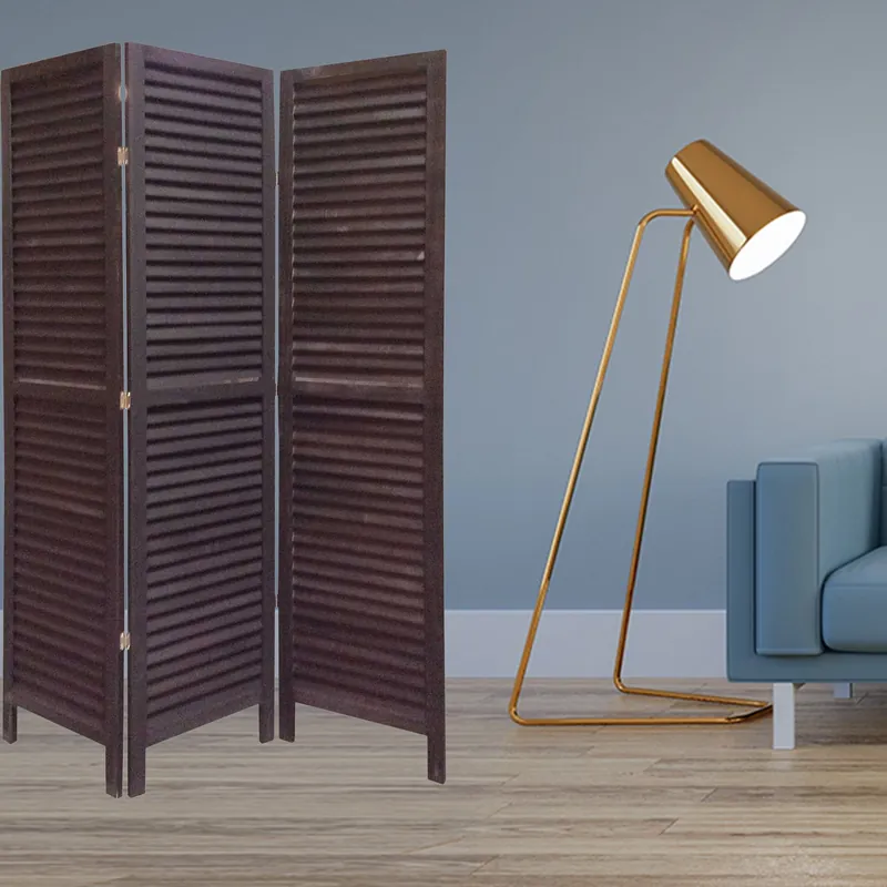 Black Wood Shutter - Screen By Homeroots Brand New