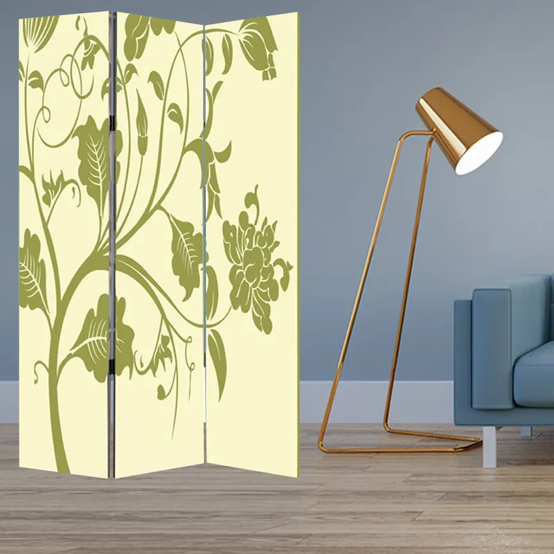 Last Chance Multi Color Wood Canvas 3 Panel Screen By Homeroots - 274752