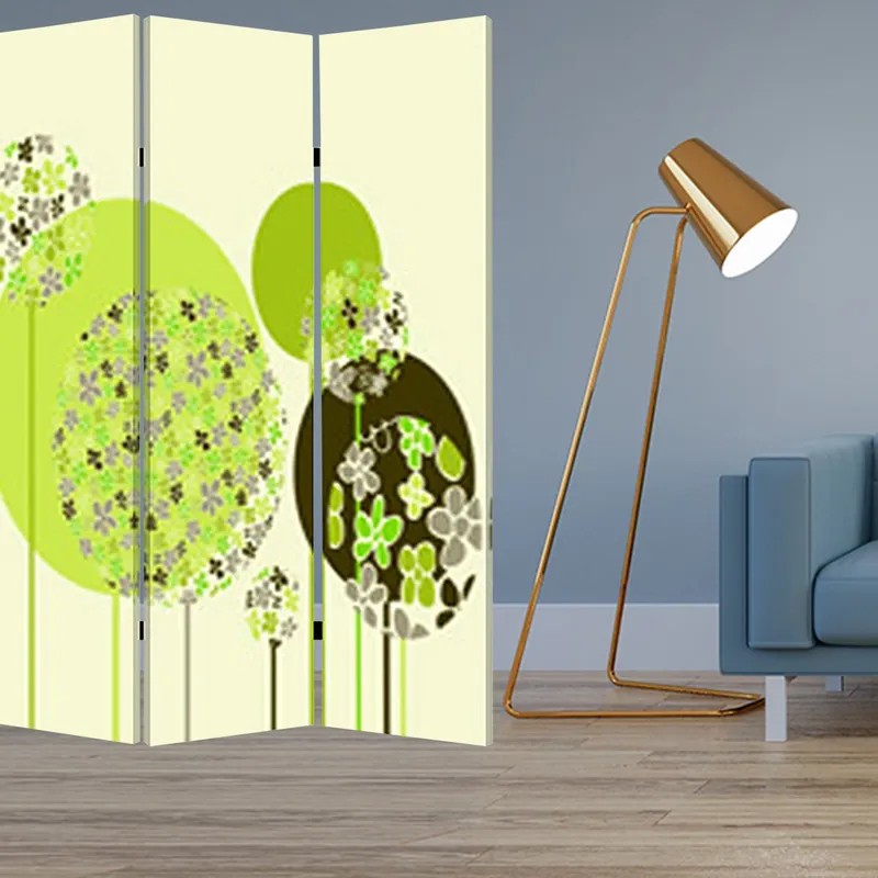 Multi Color Wood Canvas Floral Buds Screen By Homeroots Big Sale
