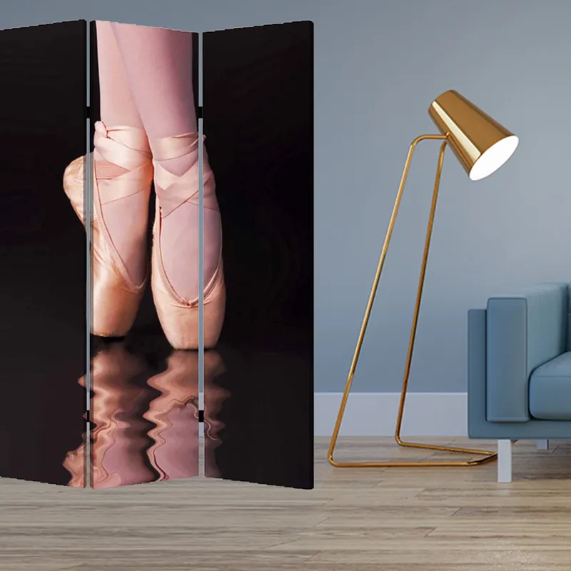 Multi Color Wood Canvas Ballet Screen By Homeroots Best Choice