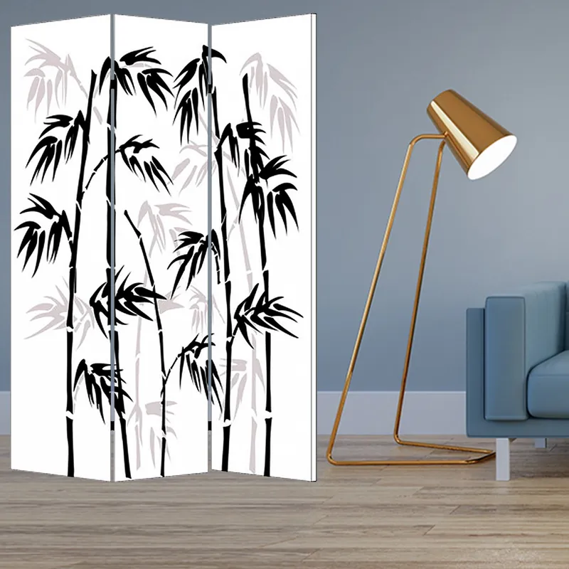 Multi Color Wood Canvas Bamboo Leaf Screen By Homeroots Certified
