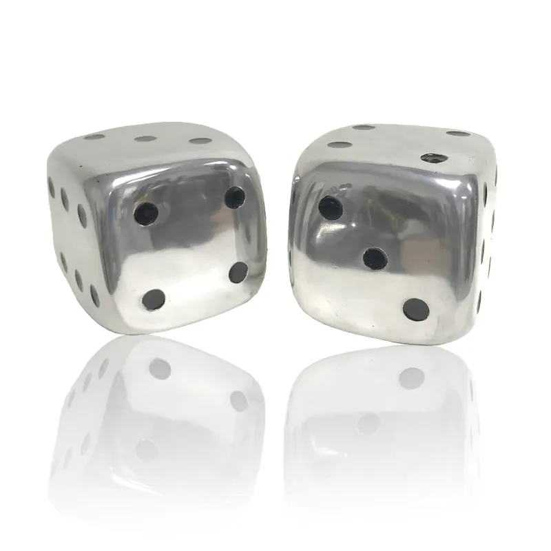 Buffed Decorative Dice Set of By Homeroots Special Discount