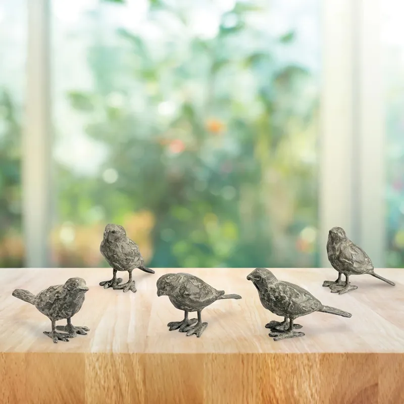 Professional Grade Boardwalk Bird Buddies (set of 5) By SPI Home - 3.5in Height