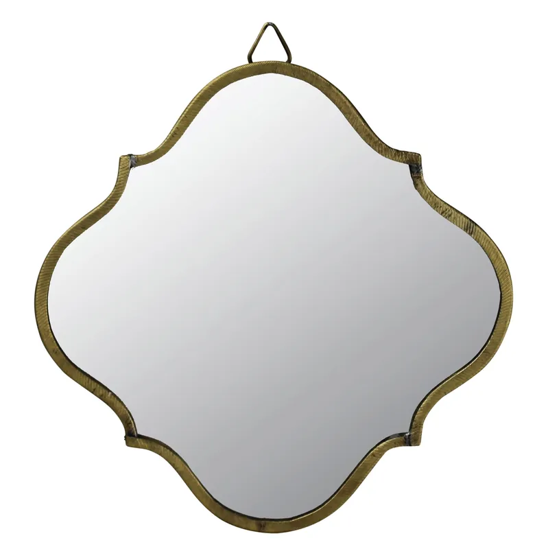 Express Delivery Vadara Mirror, Brass - Greek Key Set Of 2 By HomArt