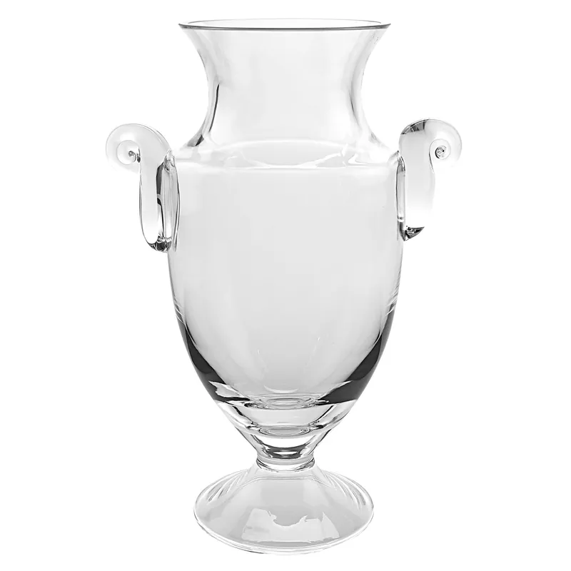New Arrival 14 Mouth Blown Crystal European Made Trophy Vase By Homeroots
