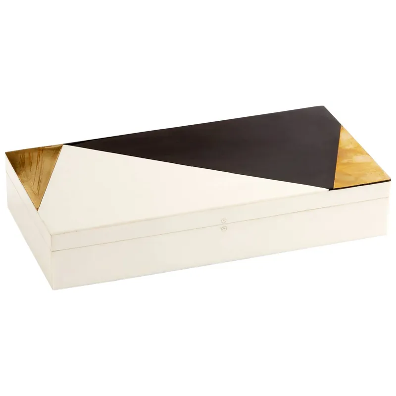 Don’t Miss Out Modametric Container By Cyan Design - White-Cream