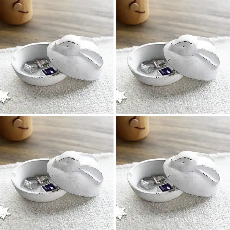 Bunny Jewelry Boxes PK/4 By SPI Home - 3in Height New Release