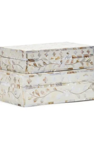 MOP Tear Hinged Cover Box Set Of 4 By Tozai Home Popular