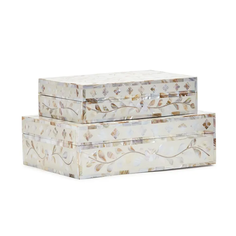 MOP Tear Hinged Cover Box Set Of 4 By Tozai Home Popular