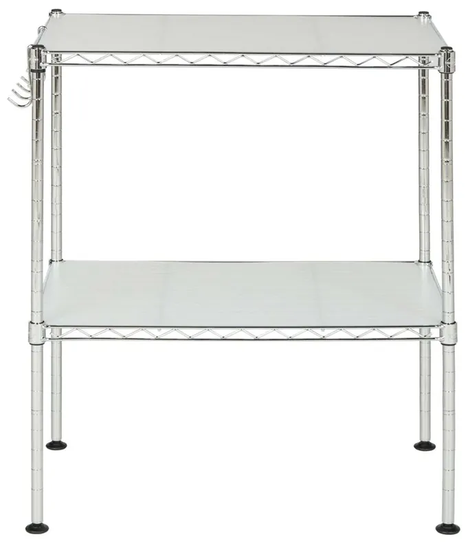 Trending Safavieh Lucien 2 Tier Chrome Wire Microwave Rack (19.7 In. W X 11.8 I