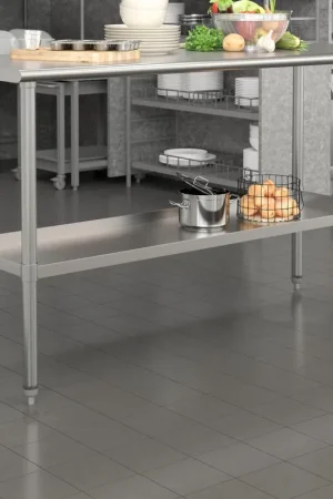 Galvanized Under Shelf For Work Tables - Adjustable Lower Shelf For 24" X 60" Stainless Steel Tables By Flash Furniture - Stainless Steel Fan Favorite