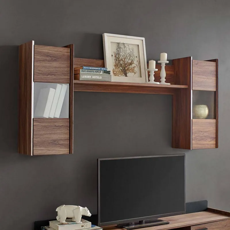 Cheap Modway Visionary Wall Mounted Shelves - EEI-3436 - Walnut