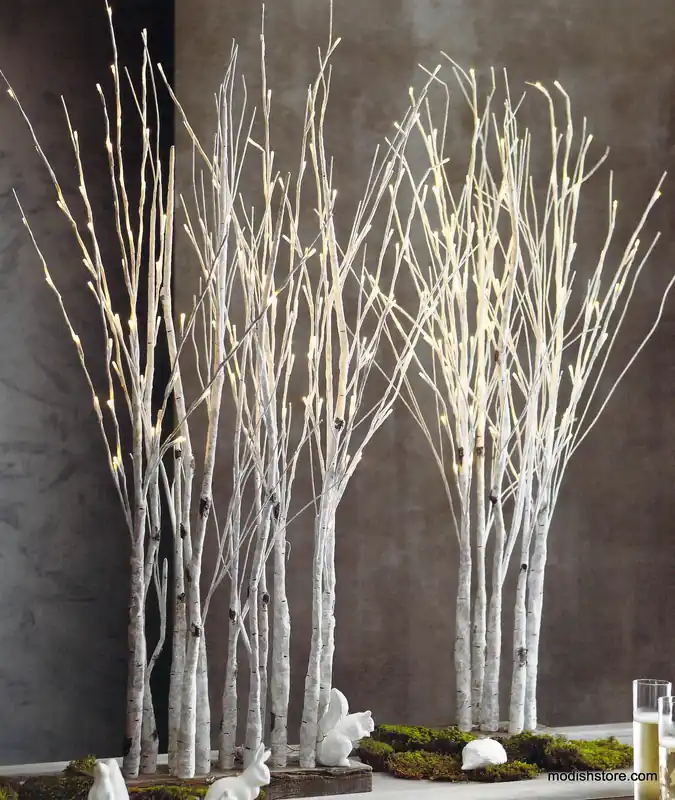 Birch Forest Holiday Decorative Lights Warranty Included