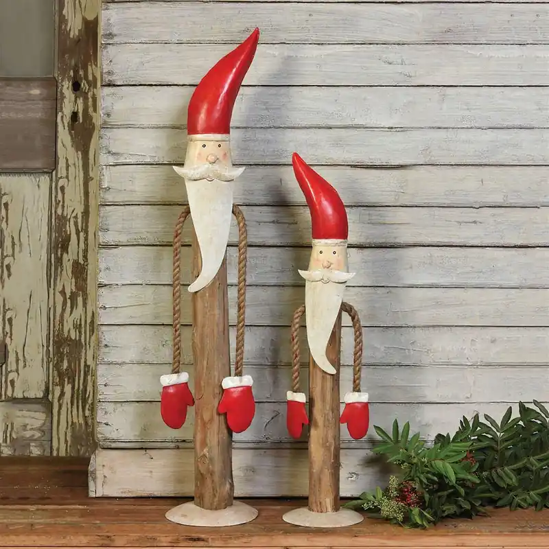 Next Day Delivery Tall Santa - Set Of 2 By HomArt