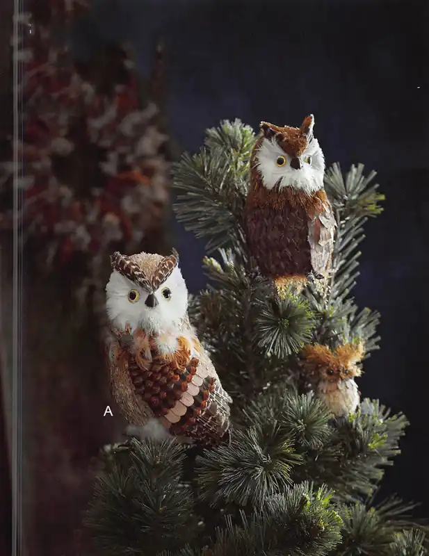 Roost Botanic Owl Tree Toppers - Set Of 3 Limited Offer