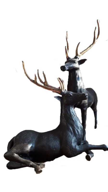Limited Time Rustic Decorative Reindeer in Black