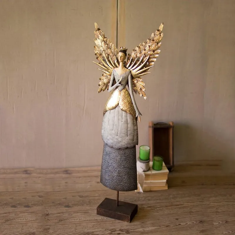 Kalalou Painted Metal Angel - Multi Today Only