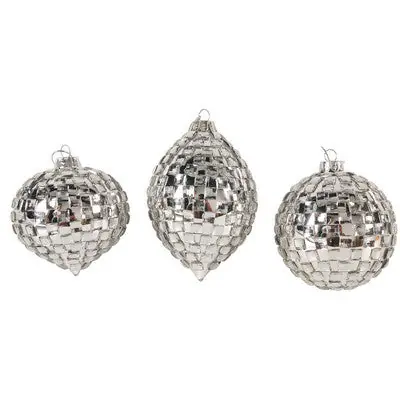 A&B Home Ball Onion Kismet Christmas Ornaments - 3 Asst Pc/Box - Set O No Minimum Order