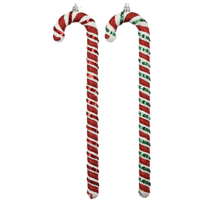 A&B Home Candycane Red & Green Christmas Ornaments - 2 Pc/Box - Set/6 Free Delivery
