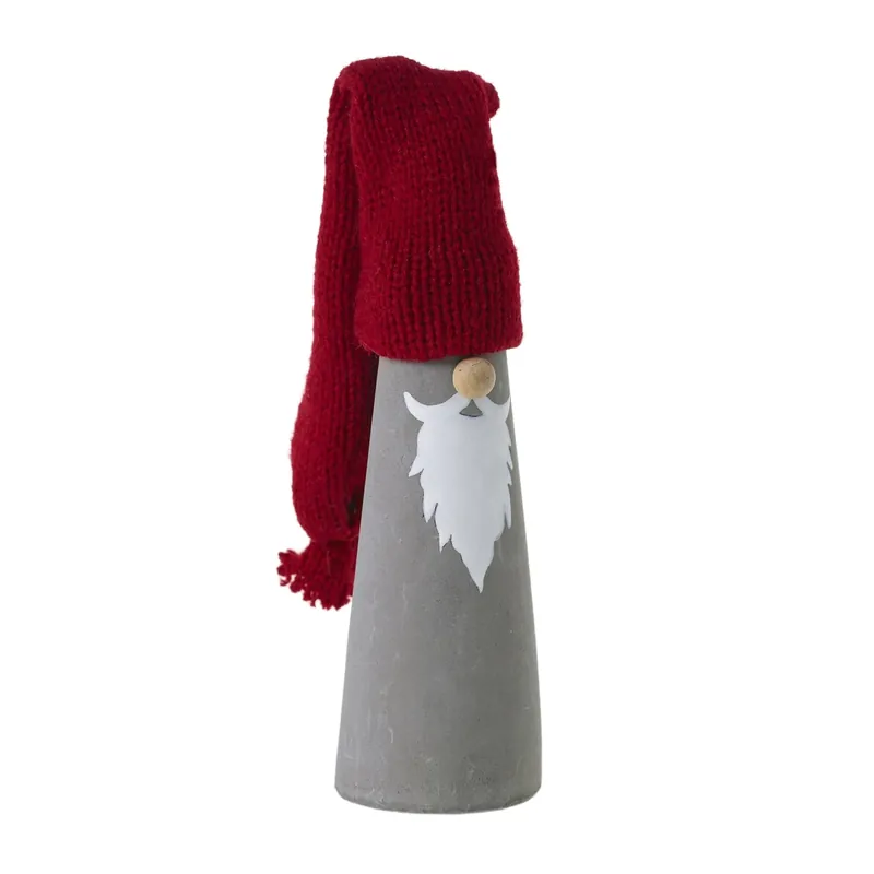 Fresh Stock Beanie Claus Set Of 20 By Accent Decor - 2 Sizes - Gray - Concrete - 14420 - 14421