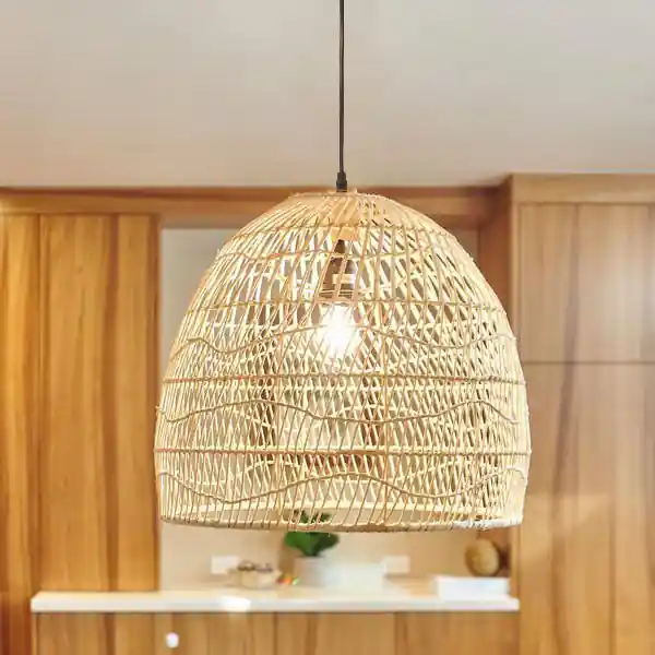 Deal Rattan Dome Hemp Lamp