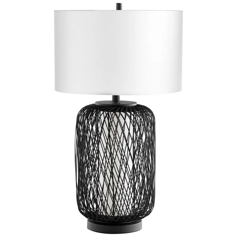 Free Returns Nexus Table Lamp - Silver-Grey-Smoke
