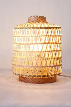 Ya Na Pat - Bamboo Boho Table Lamp By Thaihome Holiday Sale