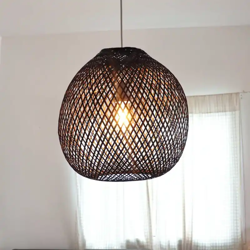 Jundara - Black Bamboo Pendant Light By Thaihome Buy Today