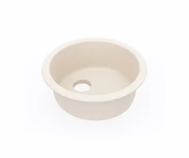 Bargain Swanstone KS00018RB.011 18 1/2" Undermount Or Drop-In Round Bowl Sink in Tahiti White