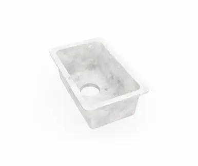 Authentic Swanstone US01711SB.130 11 x 17 Undermount Single Bowl Sink in Ice