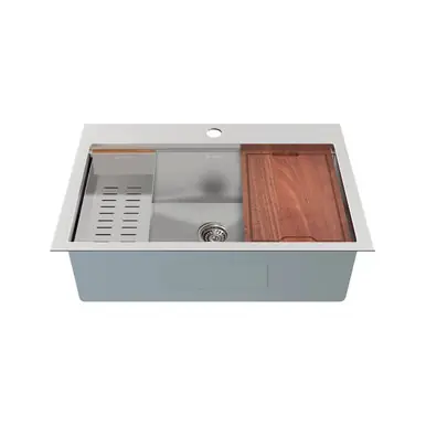 Swiss Madison SM-KT777 Ravi Single Sink 33" x 22" Topmount Kitchen Workstation Sink Save Now