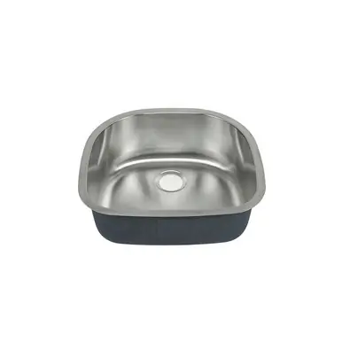 One Day Deal Swiss Madison SM-KU705 Toulouse 23 5/8 x 21 Stainless Steel, Single Sink, Undermount Kitchen Sink