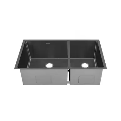 Swiss Madison SM-KU725B Rivage 33" x 20" Double Bowl, Undermount Kitchen Sink - Black Top Pick