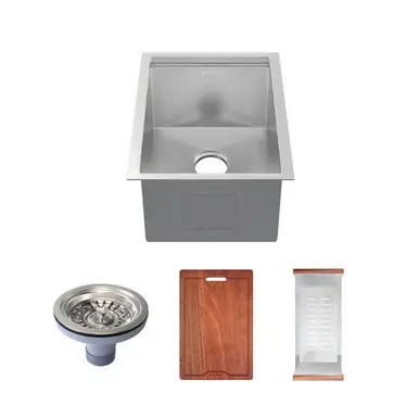 Don’t Miss Out Swiss Madison SM-KU745 Rivage 15" x 19" Single Sink Undermount Kitchen Workstation Sink