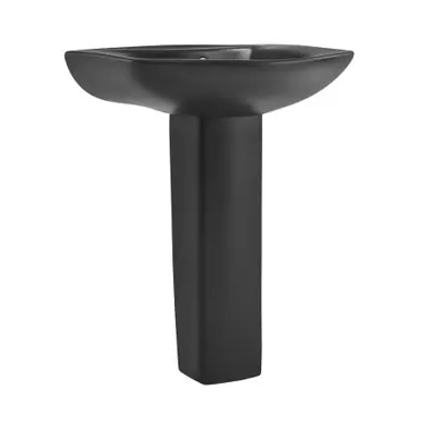 Sale Swiss Madison SM-PS305MB Chateau Two-Piece Round Pedestal Sink - Matte Black