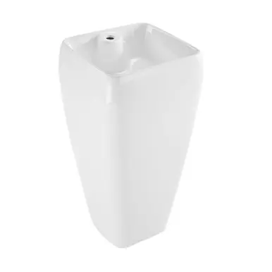 Special Discount Swiss Madison SM-PS311 Carré 17 5/16" Wide One-Piece Pedestal Sink