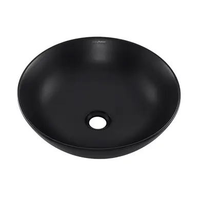 Swiss Madison SM-VS241 Classé 16" Color Ceramic Sink - Matte Black Free Returns