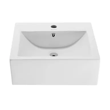 Hassle-Free Returns Swiss Madison SM-VS276 Voltaire 18" Square Wall-Mount Bathroom Sink